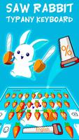 Typany Bunny Rabbit Keyboard Theme plakat