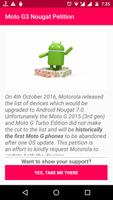 MotoG3 Nougat Petition poster