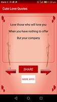 Cute Love Quotes & Sayings poster