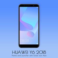 Huawei Y6 (2018) Theme and launcher Affiche