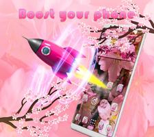 Pink Flower Sakura Launcher capture d'écran 3