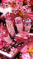 Pink Cherry Blossom Theme 截图 1