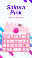 Sakura Pink Theme&Emoji Keyboard poster