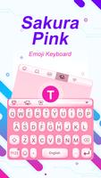 Sakura Pink Theme&Emoji Keyboard Affiche