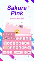 Sakura Pink Theme&Emoji Keyboard screenshot 1