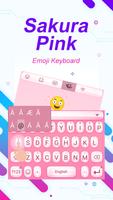 Sakura Pink Theme&Emoji Keyboard স্ক্রিনশট 1