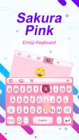 Sakura Pink Theme&Emoji Keyboard screenshot 2