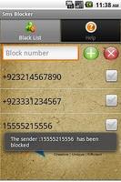 SMS Blocker تصوير الشاشة 2