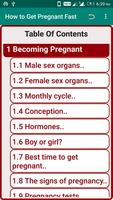 How to Get Pregnant Fast الملصق