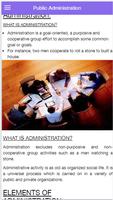 Public Administration App - offline student guide captura de pantalla 2