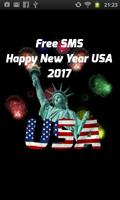 sms happy new year usa Affiche