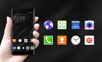 matte black theme for Samsung Galaxy A5 HD Ekran Görüntüsü 3
