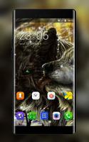 Theme for Samsung Galaxy Ace wolf wallpaper poster