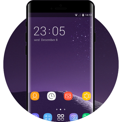 Тема для галактики Samsung 8 HD Launcher 2018