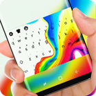 Colorful Background Keyboard Theme for Oppo R11 icône