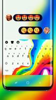 Colorful Background Keyboard Theme for Oppo R11 Affiche