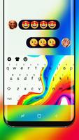 Colorful Background Keyboard Theme for Oppo R11 poster
