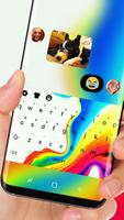 Colorful Background Keyboard Theme for Oppo R11 capture d'écran 2