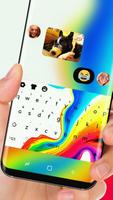 Colorful Background Keyboard Theme for Oppo R11 screenshot 2