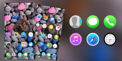 Pebble Theme for Samsung S7 captura de pantalla 3