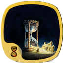 time hourglass gold sand theme APK