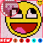 Pixels art color number book - Draw art sandbox icon