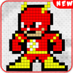 SUPERHERO PixelArt Color by Number Book - pixart