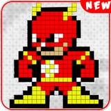 SUPERHERO PixelArt Color by Number Book - pixart icon