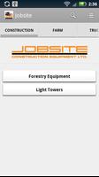 Jobsite Construction Equipment Affiche