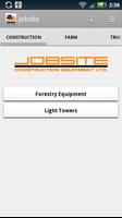 Jobsite Construction Equipment الملصق