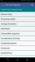 C & Java Programs capture d'écran 2