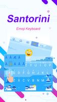 Santorini Theme&Emoji Keyboard captura de pantalla 1