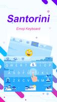 Santorini Theme&Emoji Keyboard captura de pantalla 2