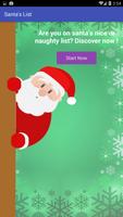Santa Claus list for christmas poster