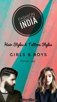 Fashion India Hair And Tattoos Style पोस्टर
