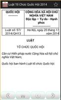 Luật Tổ chức quốc hội 2014 تصوير الشاشة 3