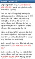 Luật Biển Việt Nam 2012 ảnh chụp màn hình 1