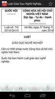 Luật Giáo Dục Nghề Nghiệp 2014 imagem de tela 3