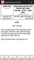 Luật Hợp Tác Xã Việt Nam 2012 screenshot 3