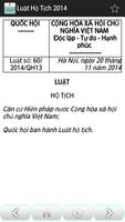 Luật Hộ tich Việt Nam 2014 تصوير الشاشة 3