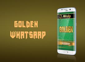 Golden Whatsa Plus PRANK پوسٹر