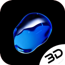 Sapphire 3D Live Wallpaper- Blue Amber & Gem APK