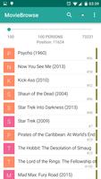 MovieBrowse capture d'écran 1