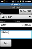 Bill Generator Screenshot 3