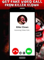 Video Call Scary Clown captura de pantalla 1