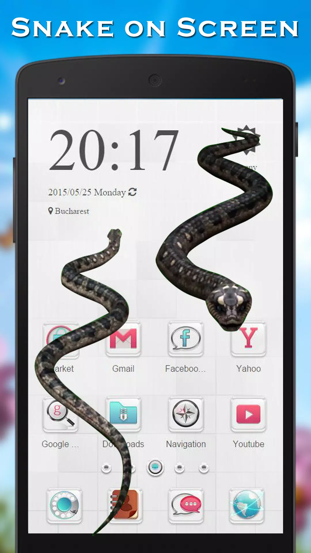 Snake On Screen Joke - Apps on Google Play