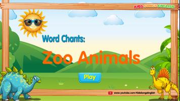 Zoo Animals - Learning at Happy English School Affiche