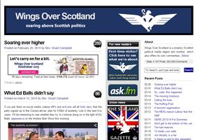 Wings Over Scotland poster