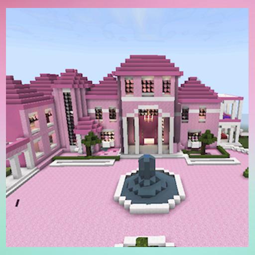 Pink mansion map for mcpe