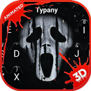 Scream Ghost Face 3D Theme&Emoji Keyboard APK